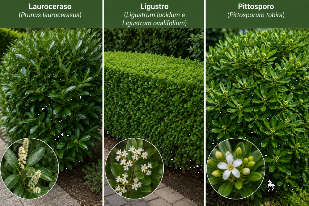 Lauroceraso Ligustro e Pittosporo