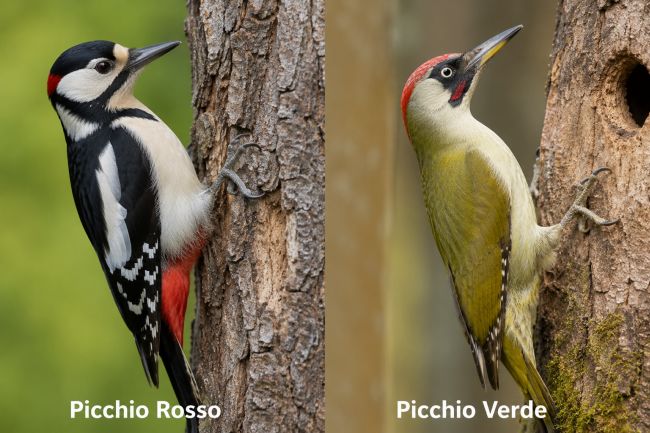 Picchio Rosso e Picchio Verde