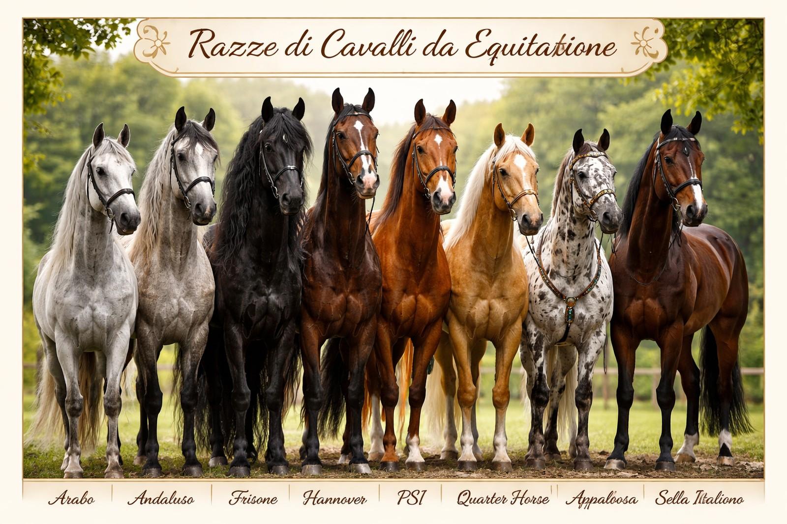 Razze di Cavalli da Equitazione: Guida Completa per Scegliere il Cavallo Giusto