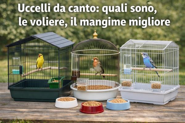 Uccelli da canto: quali sono, le voliere, il mangime migliore
