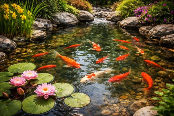 Pesci Rossi in Giardino: Vasca Esterna, Cura e Gestione Ottimale