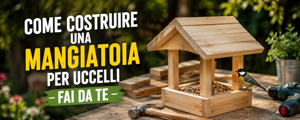 Come costruire una mangiatoia per Uccellini Fai da te